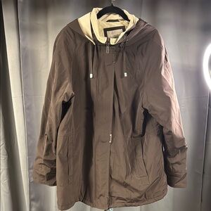 Women’s Brown Hooded Jacket